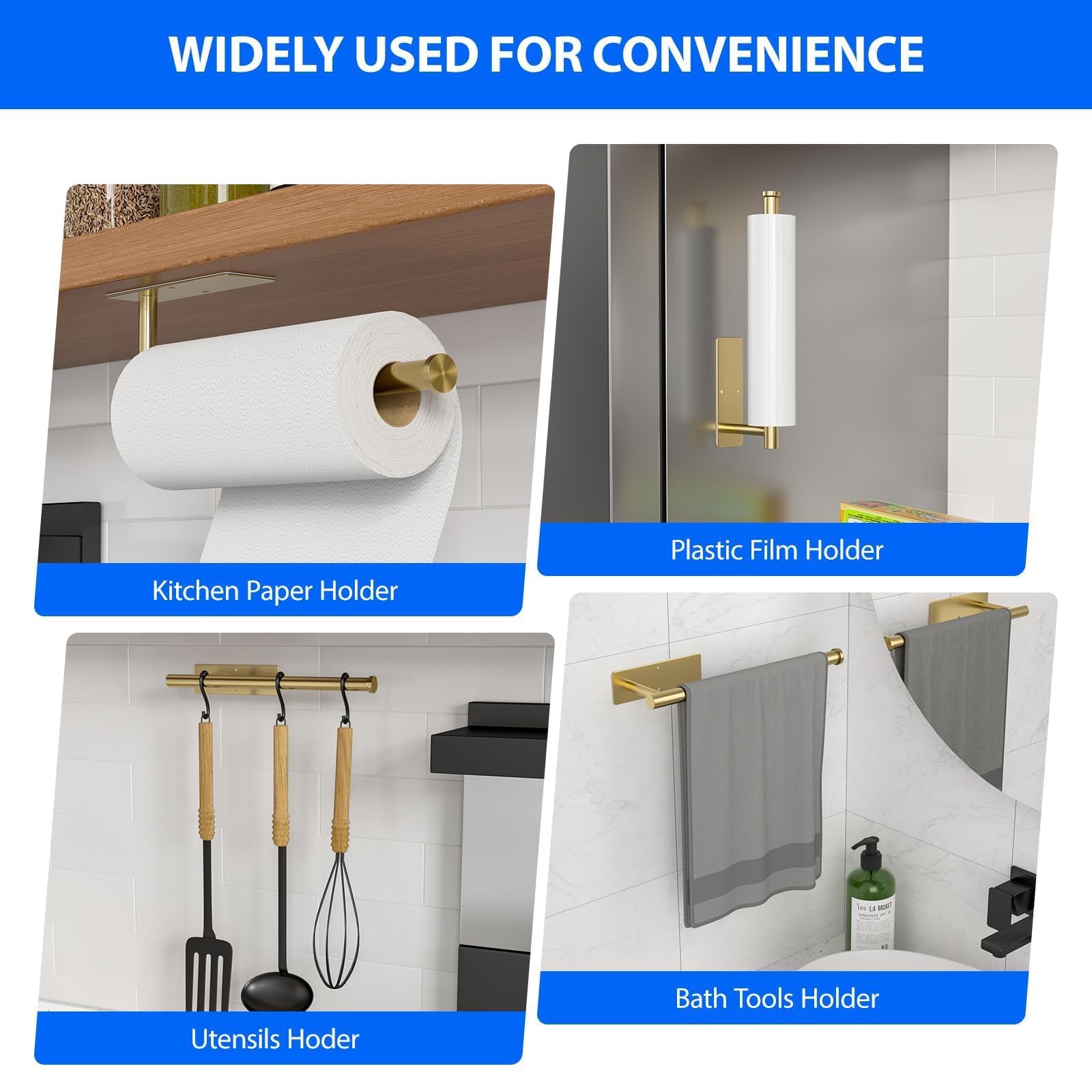 Under-cabinet CHIKESI mount in kitchen or bathroom saves counter space