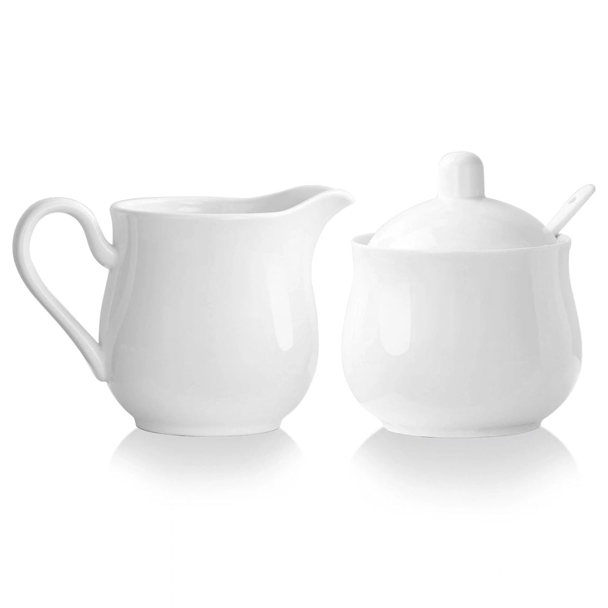CHILDIKE cream pitcher 12oz white ceramic for smooth coffee service.