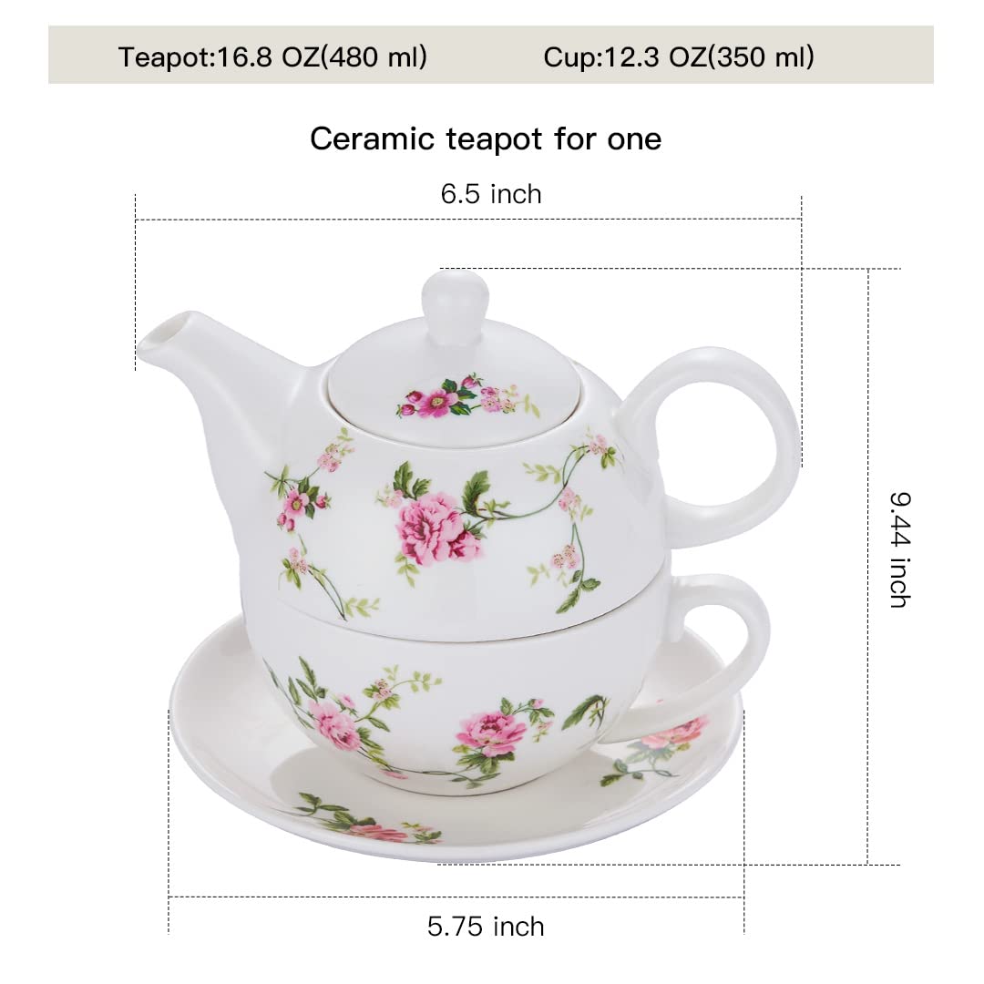 Chilidike floral ceramic set exudes refined charm for daily tea or gifting
