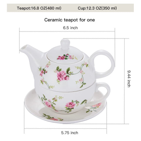 Chilidike floral ceramic set exudes refined charm for daily tea or gifting