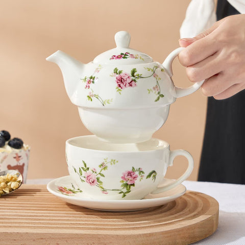 Chilidike teapot and cup in one elegant unit, 12oz capacity for a cozy brew