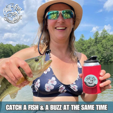 Chill-N-Reel fits standard 12 oz cans for versatile use