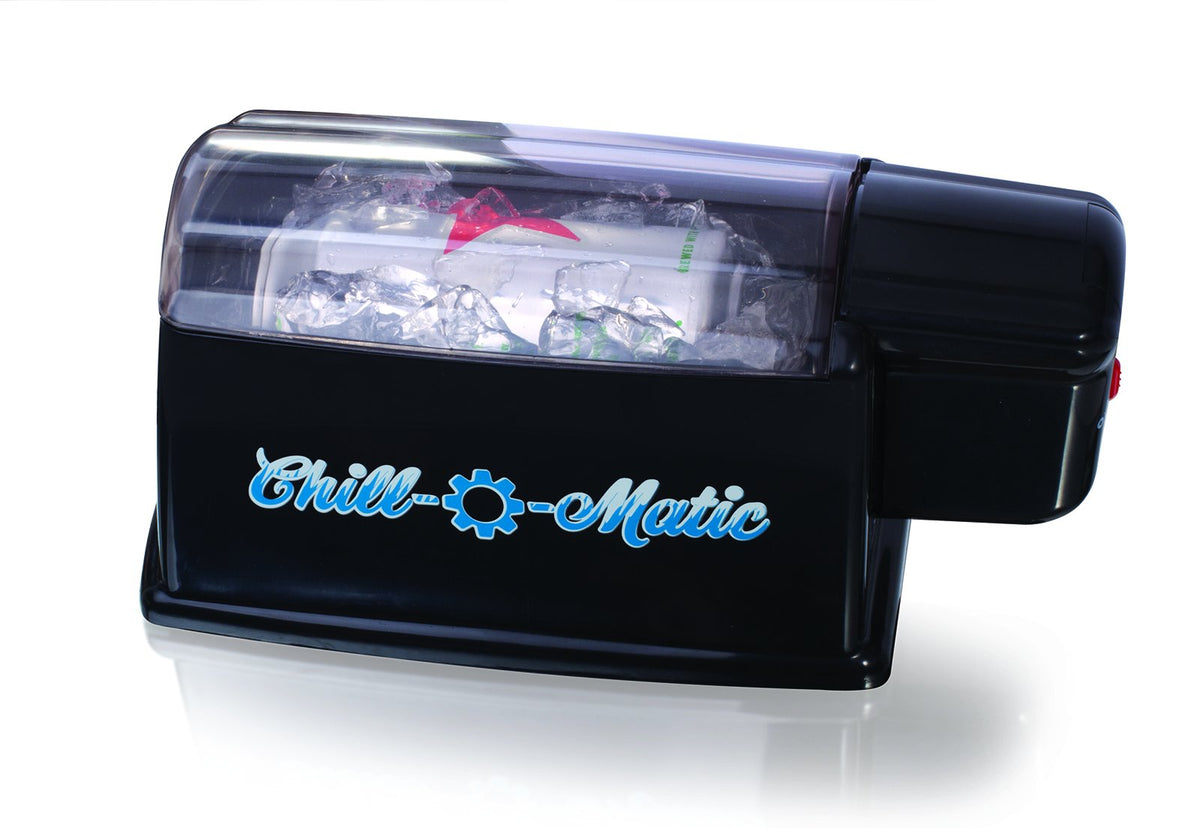 Chill-O-Matic instant beverage cooler ready for home or outdoor setup with rapid chilling.