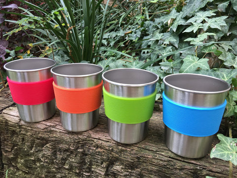 Chillout Life kid stainless cup with brushed exterior resists drops and keeps surfaces safe
