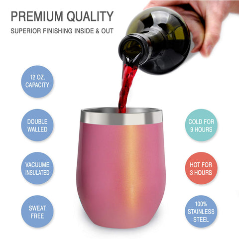 CHILLOUT LIFE unbreakable stainless steel 12oz tumbler for daily use