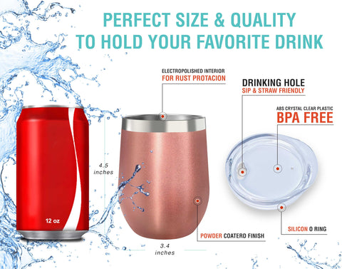 CHILLOUT LIFE double-wall insulation preserves heat for hot beverages.