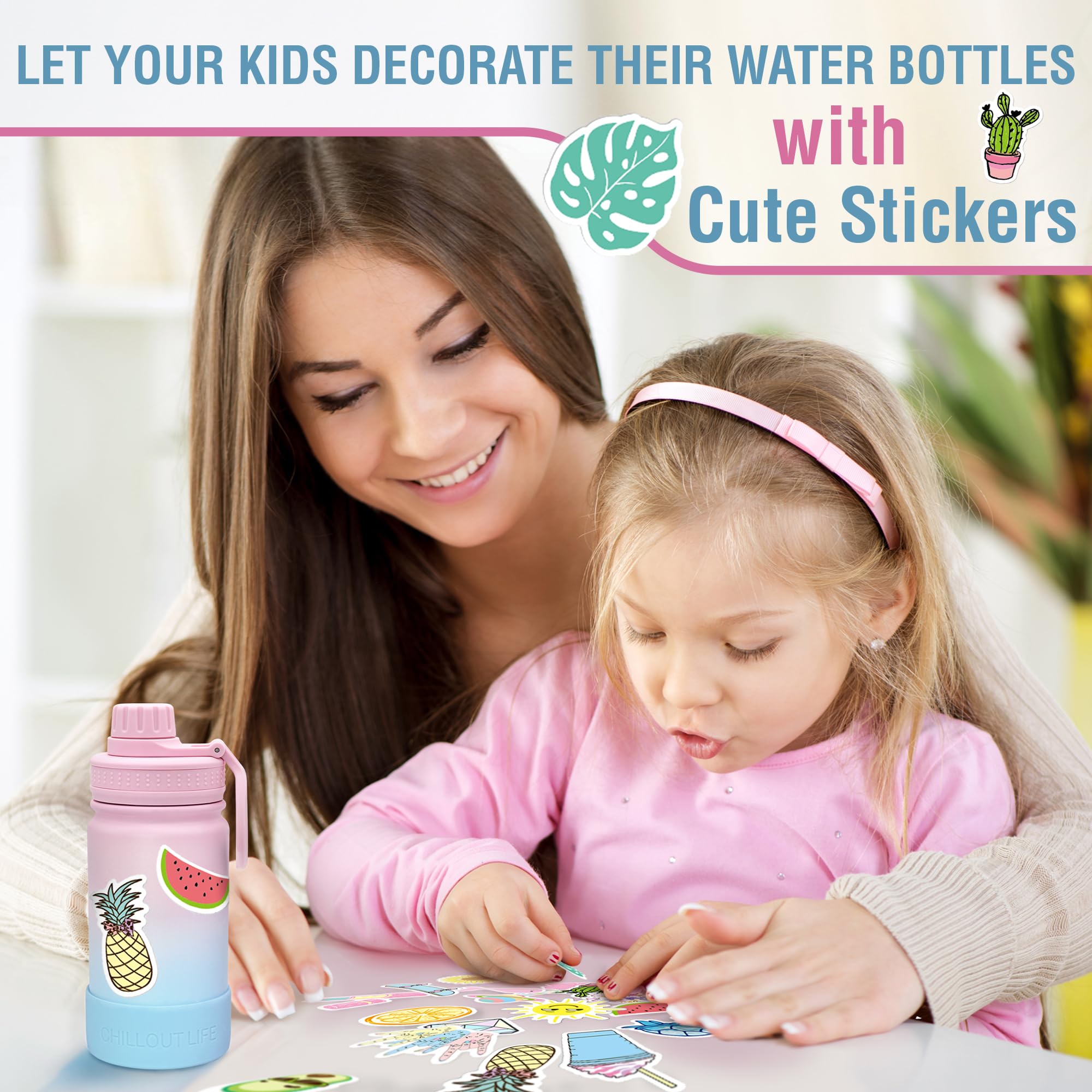 CHILLOUT LIFE travel friendly bottle fits backpacks and school bags.