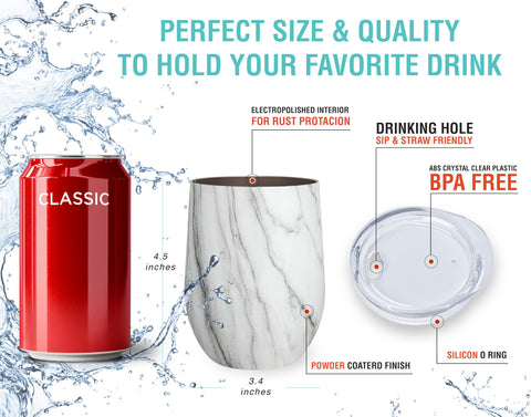 CHILLOUT LIFE premium 304-18/8 stainless steel tumbler offers daily durability.