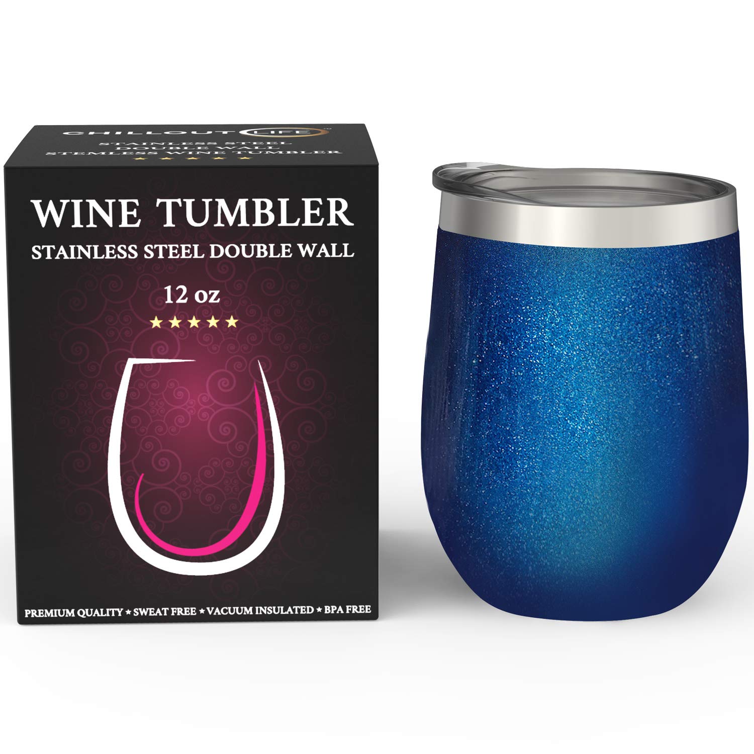 CHILLOUT LIFE stainless steel tumbler is unbreakable and ideal for camping adventures