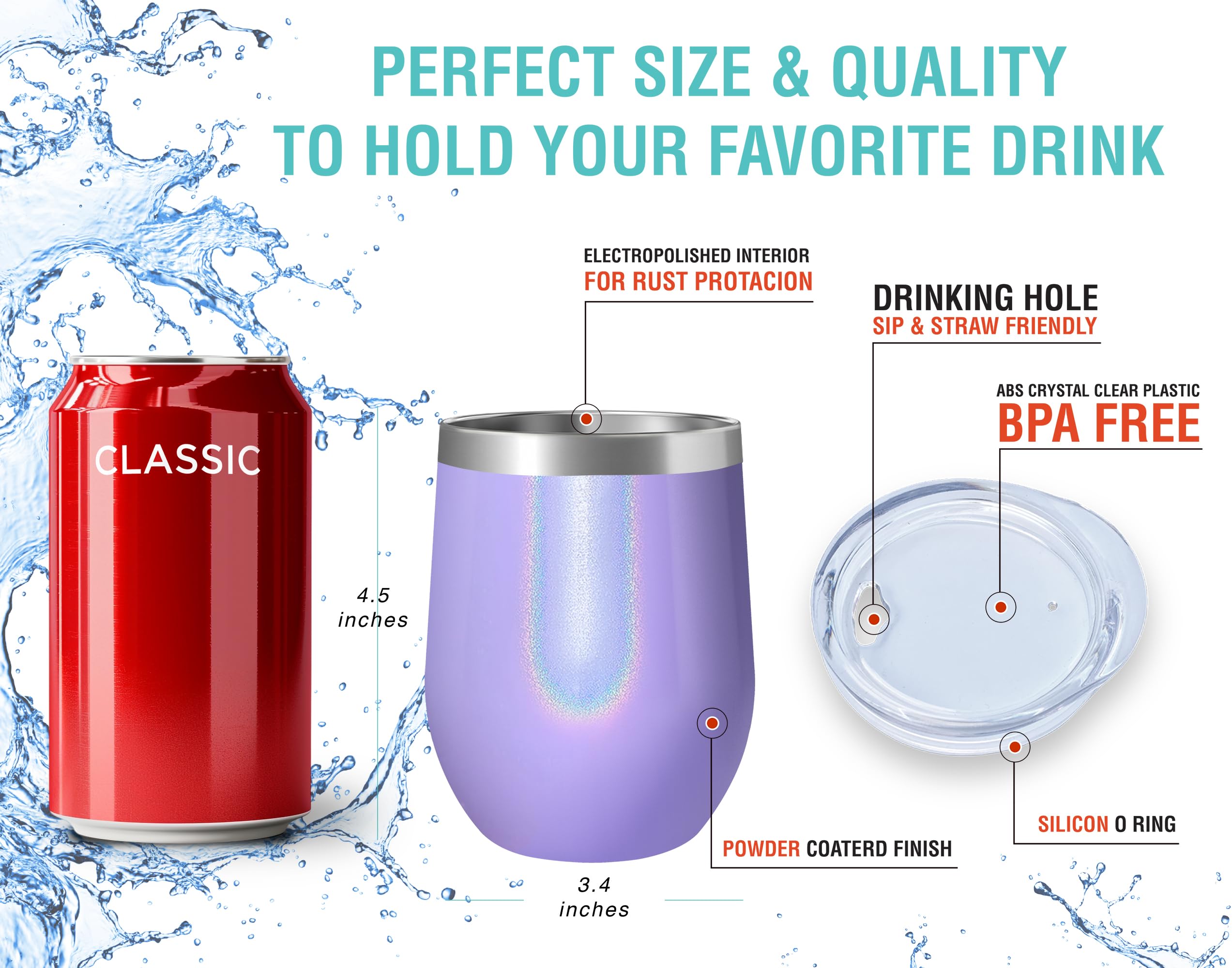 CHILLOUT LIFE stainless steel tumbler resists breakage and daily wear.