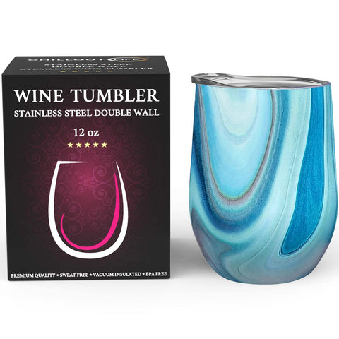 CHILLOUT LIFE tumbler showing double-wall vacuum insulation for sweat-free handling