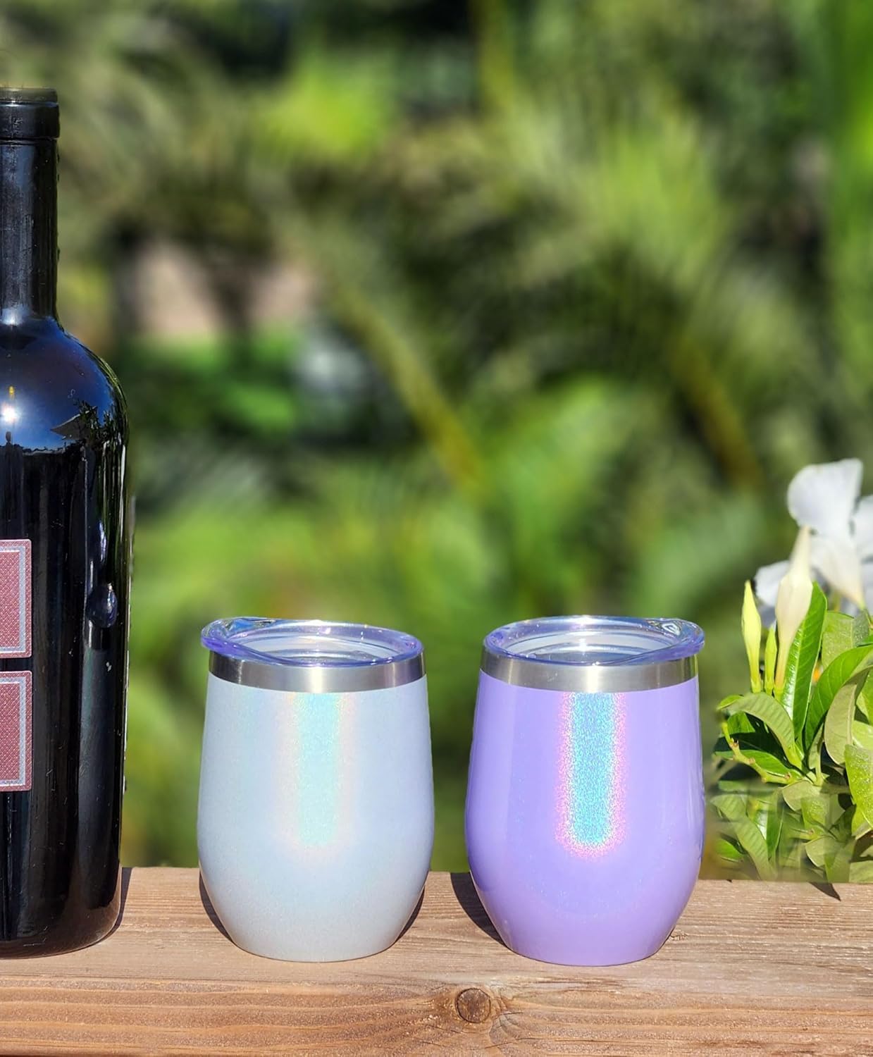 CHILLOUT LIFE outdoor-ready tumbler in use for a picnic or hike.