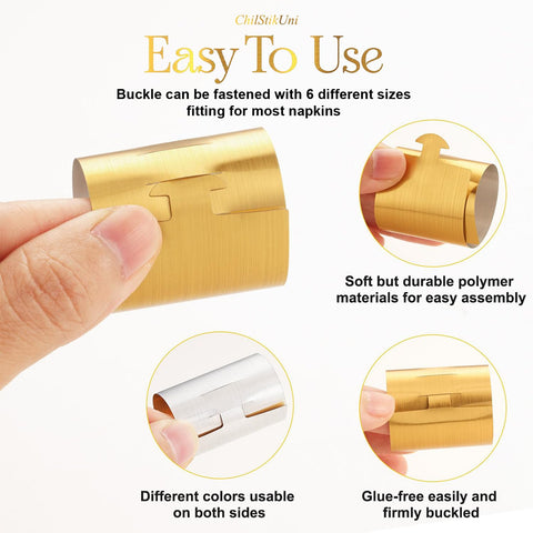 ChilStikUni reusable rings simplify party setup and cleanup.