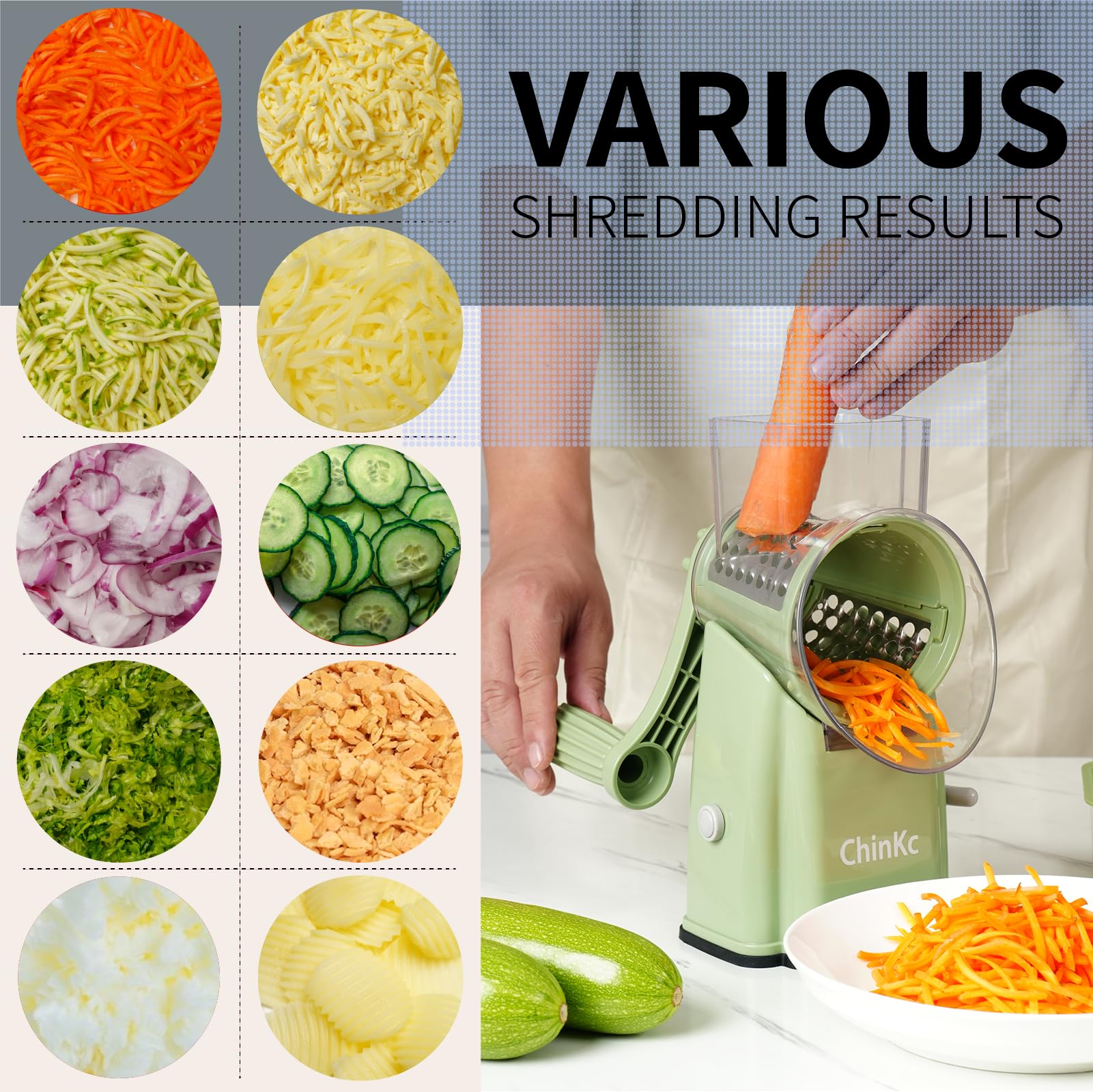 ChinKc 180-degree rotation enhances suction and stability