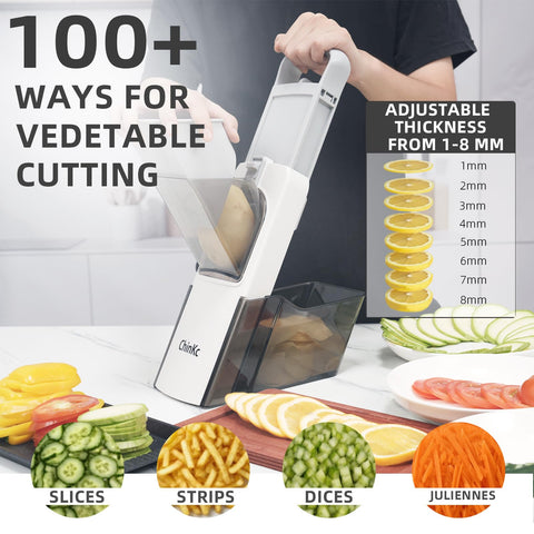 ChinKc adjustable thickness 0.1-8mm for versatile prep