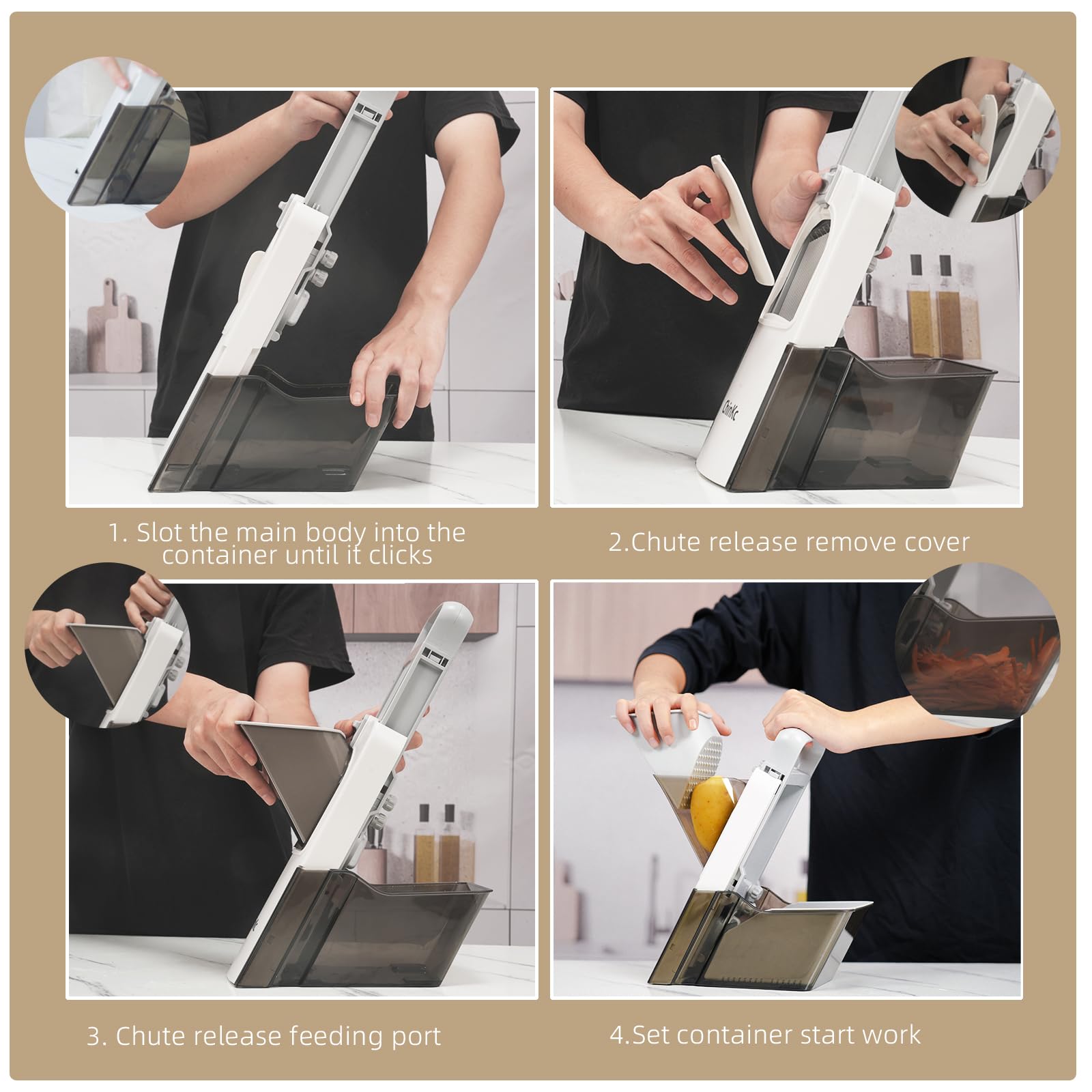 ChinKc collapsible design for easy cleaning and storage