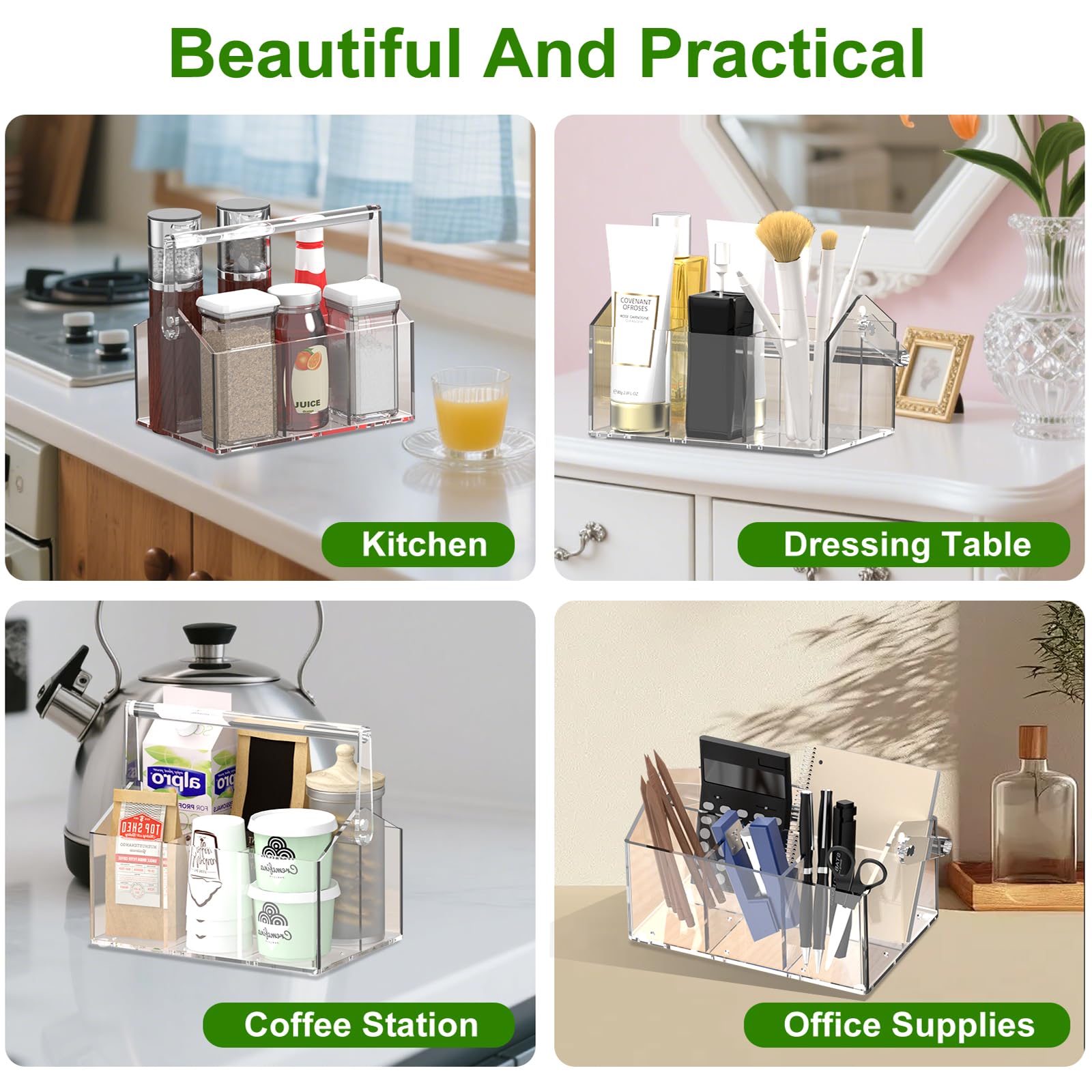 Chivalral multi-purpose organizer offers flexible storage for different spaces.