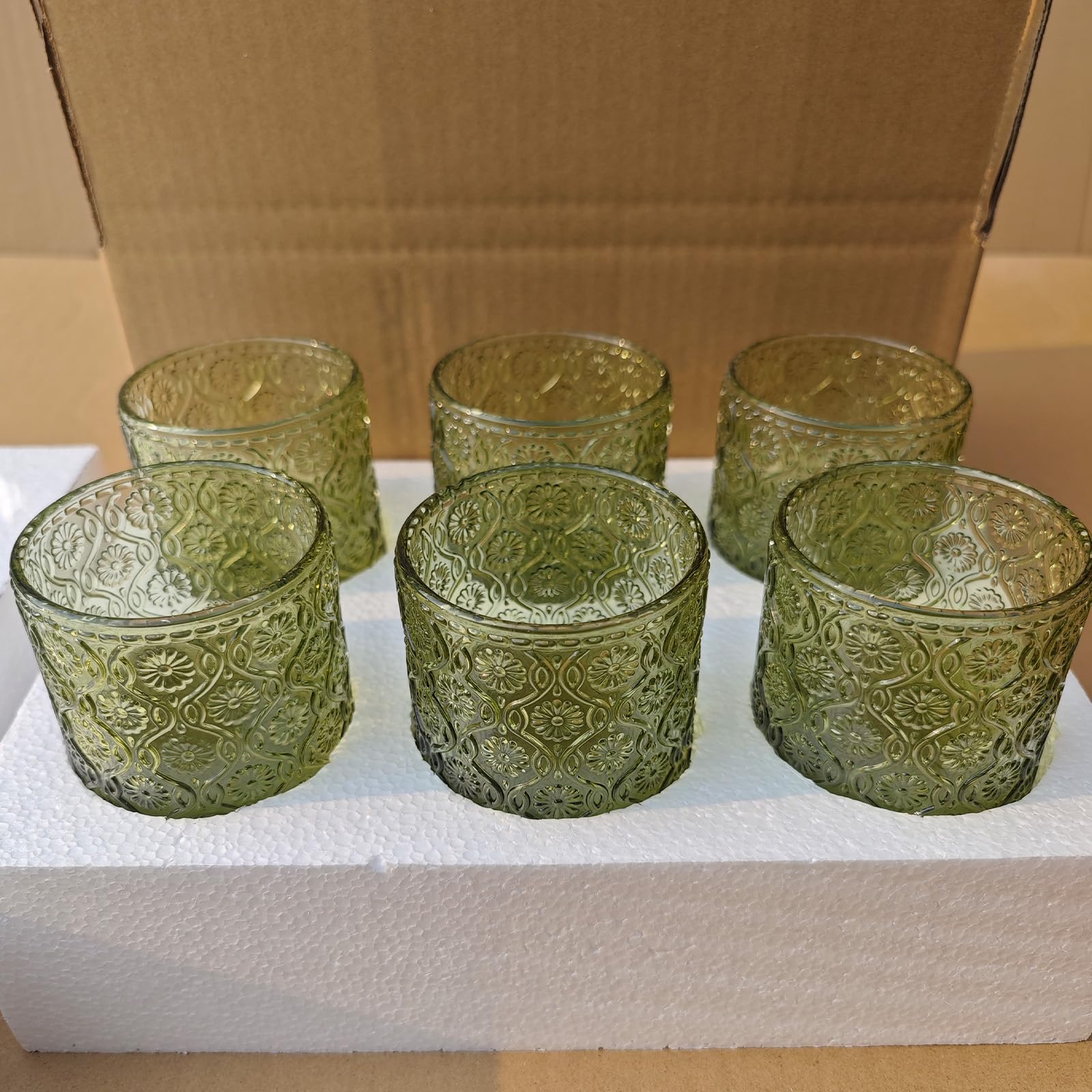 CHLJAR durable dishwasher-safe green glassware for everyday meals
