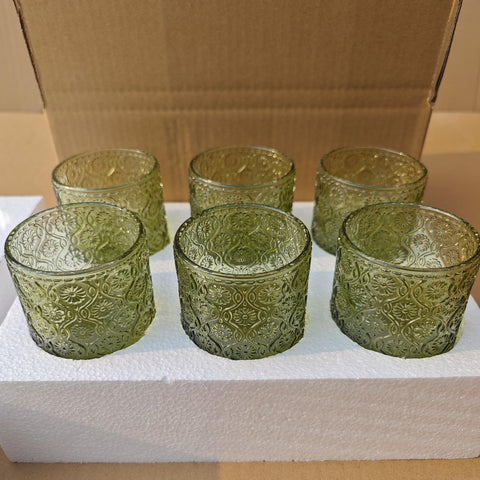 CHLJAR durable dishwasher-safe green glassware for everyday meals