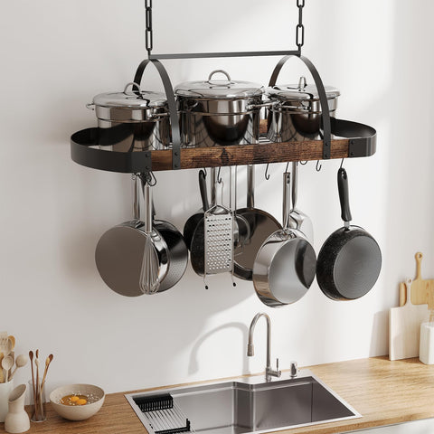 Chloraeon storage rack keeps pots and pans neatly organized
