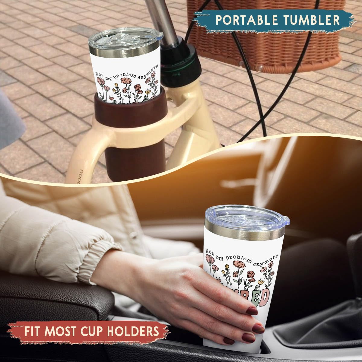 CHOANG tumbler easy-clean surface supports quick cleaning after use.