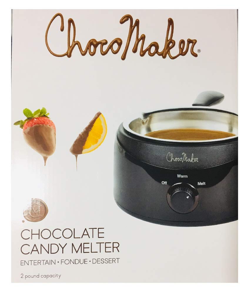 ChocoMaker Candy Melter with stainless steel bowl for easy at-home chocolate melting and decorating.