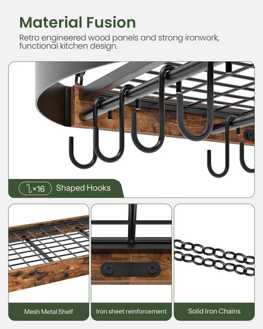 CHOEZON kitchen storage solution helps declutter countertops and maximize space.