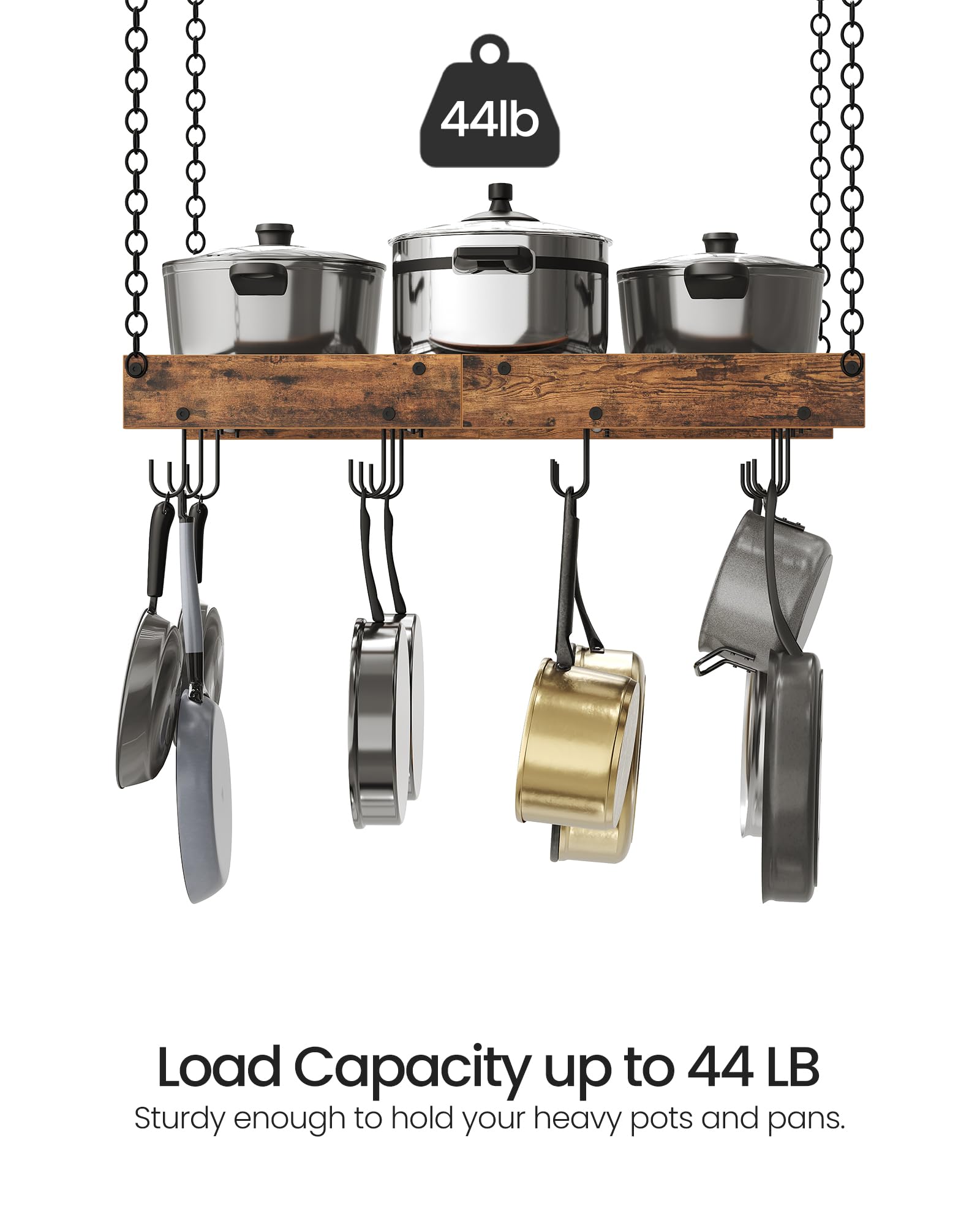 CHOEZON metal frame and mesh centerpiece supports various cookware sizes.
