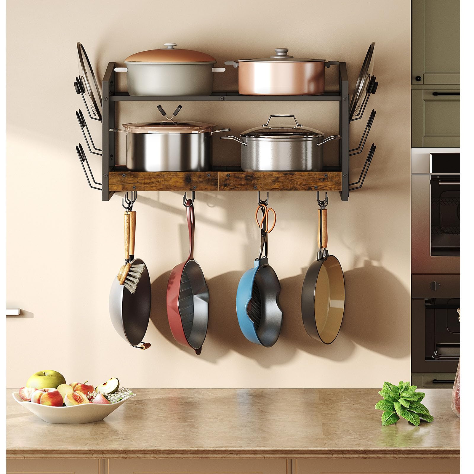 CHOEZON rustic brown finish blends vintage charm with modern metal accents