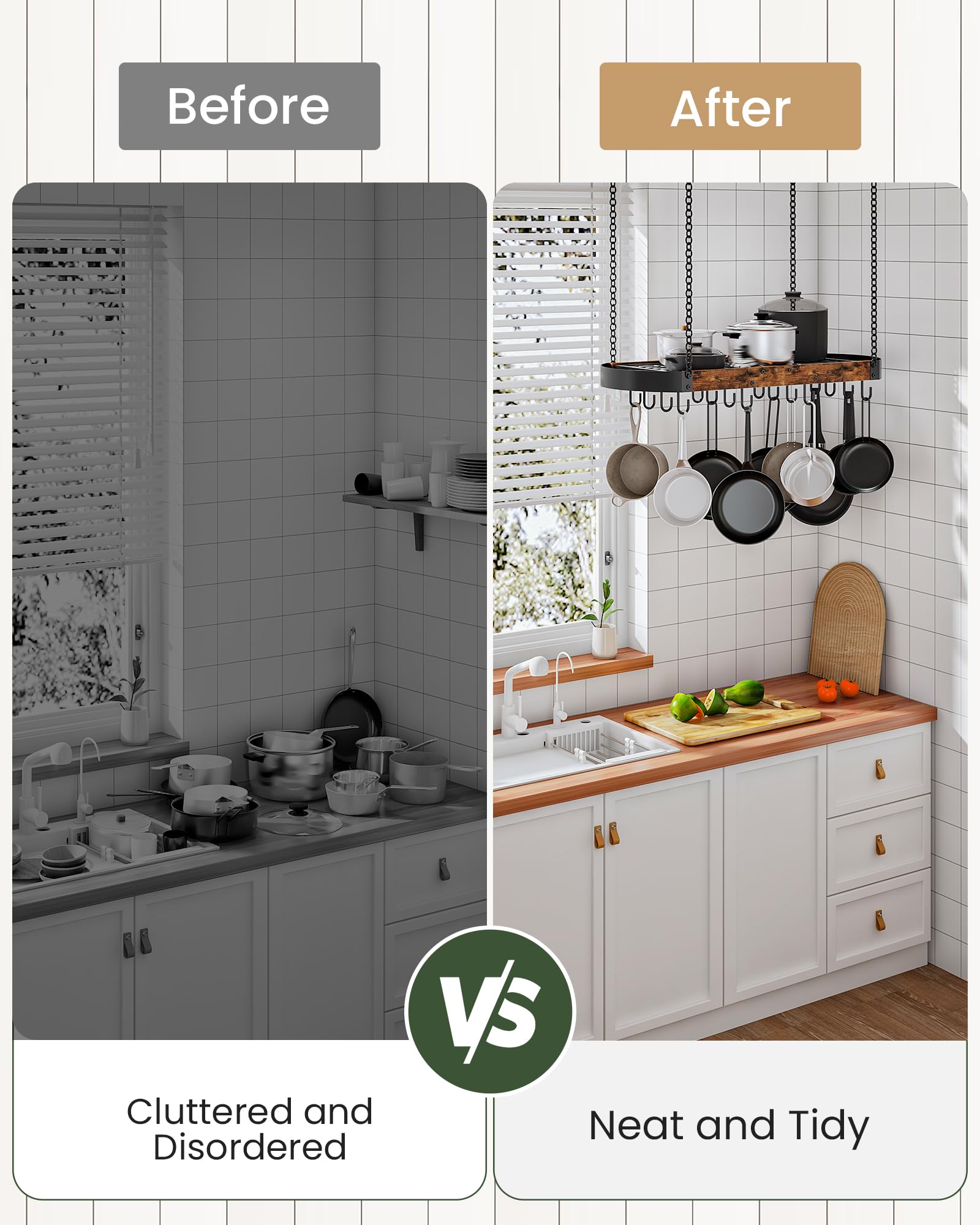 CHOEZON sturdy metal frame providing stable support for heavy cookware.