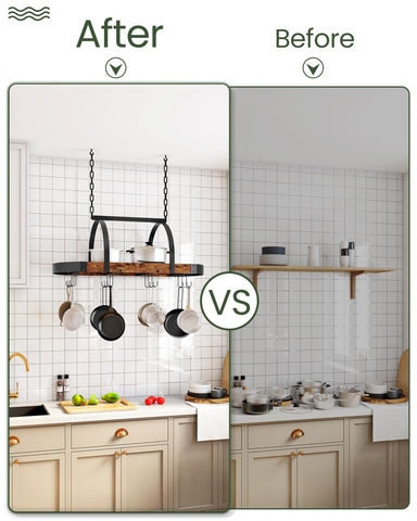 CHOEZON versatile organizer stores pots, pans, utensils, and more.