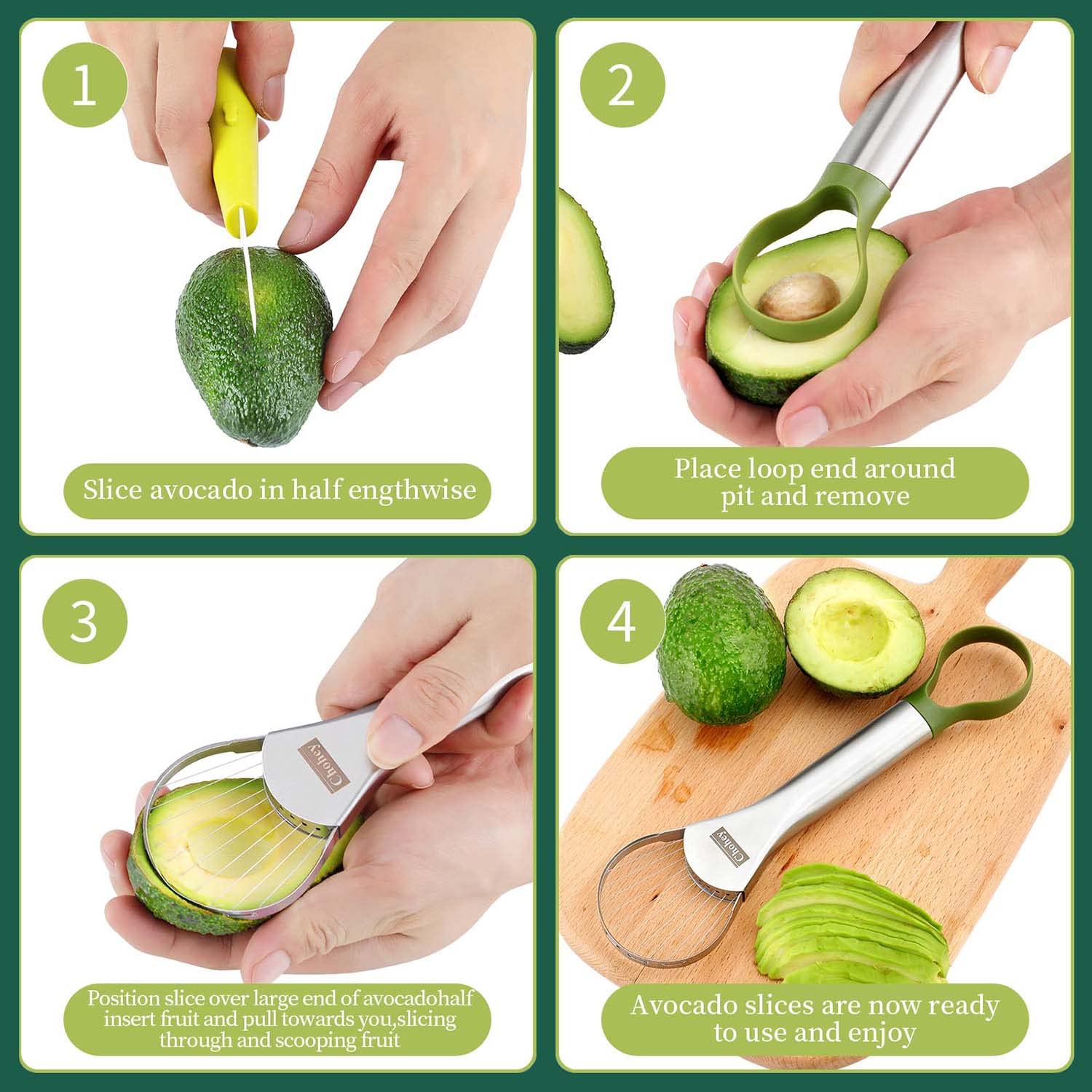 CHOHEY 11-piece slicer creates uniform portions with one tool.