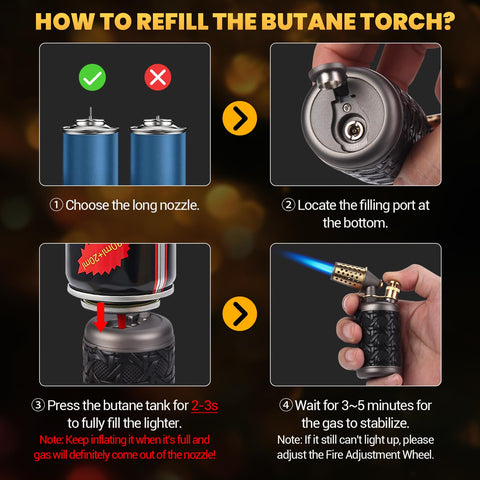 Choicedc versatile torch suitable for kitchen, BBQ, and candle lighting