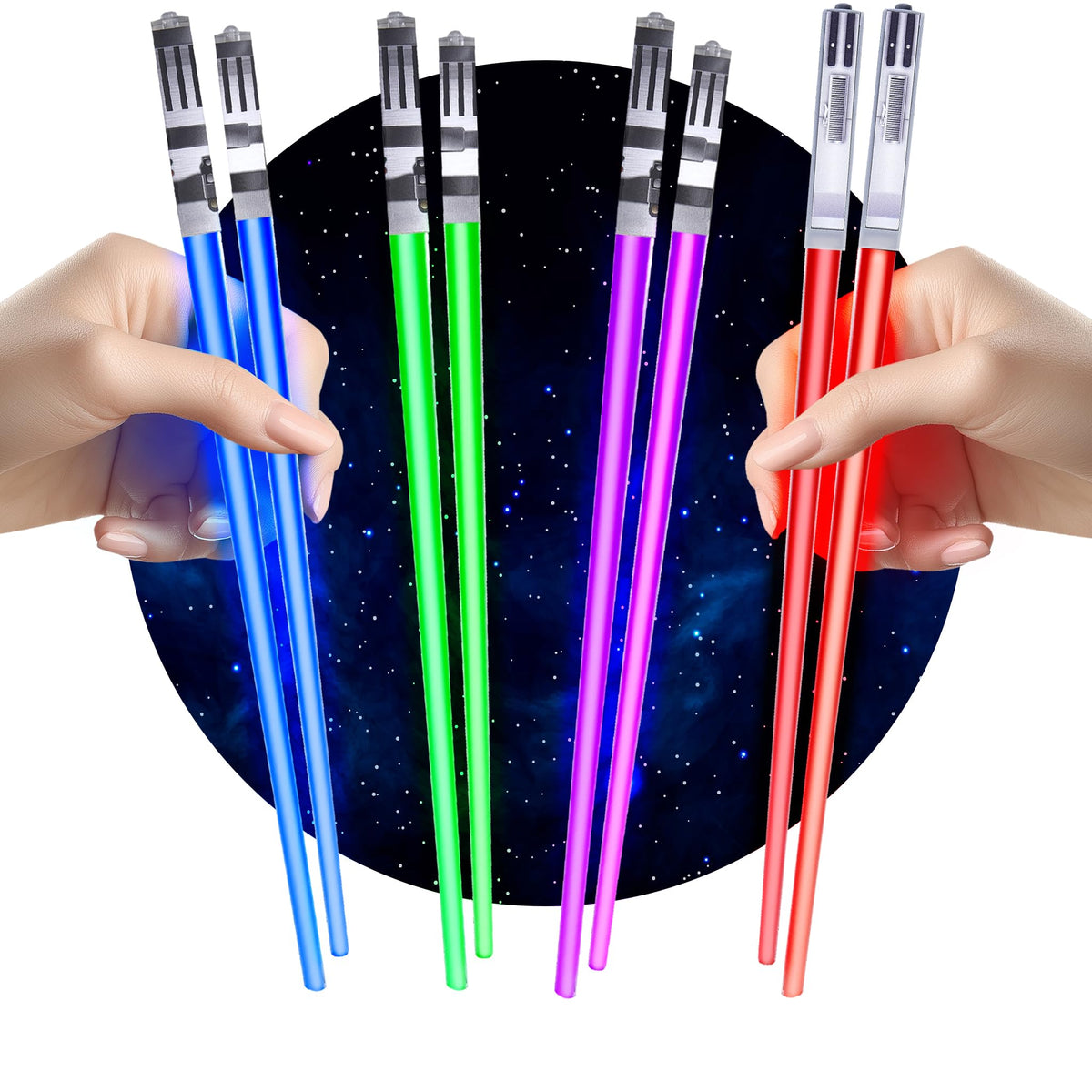 ChopSabers red light-up chopsticks for dramatic sushi nights.