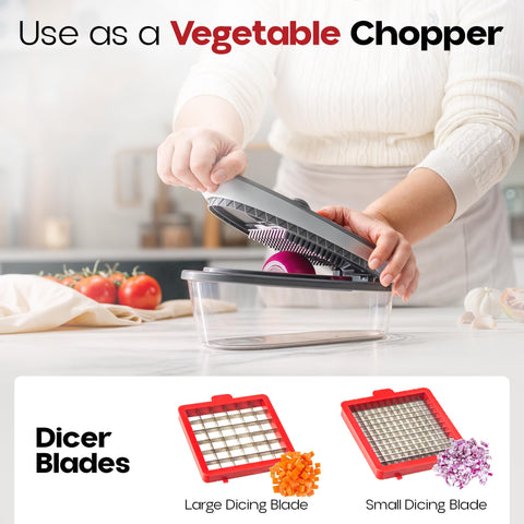 ChopZilla onion dicer blades slice onions evenly