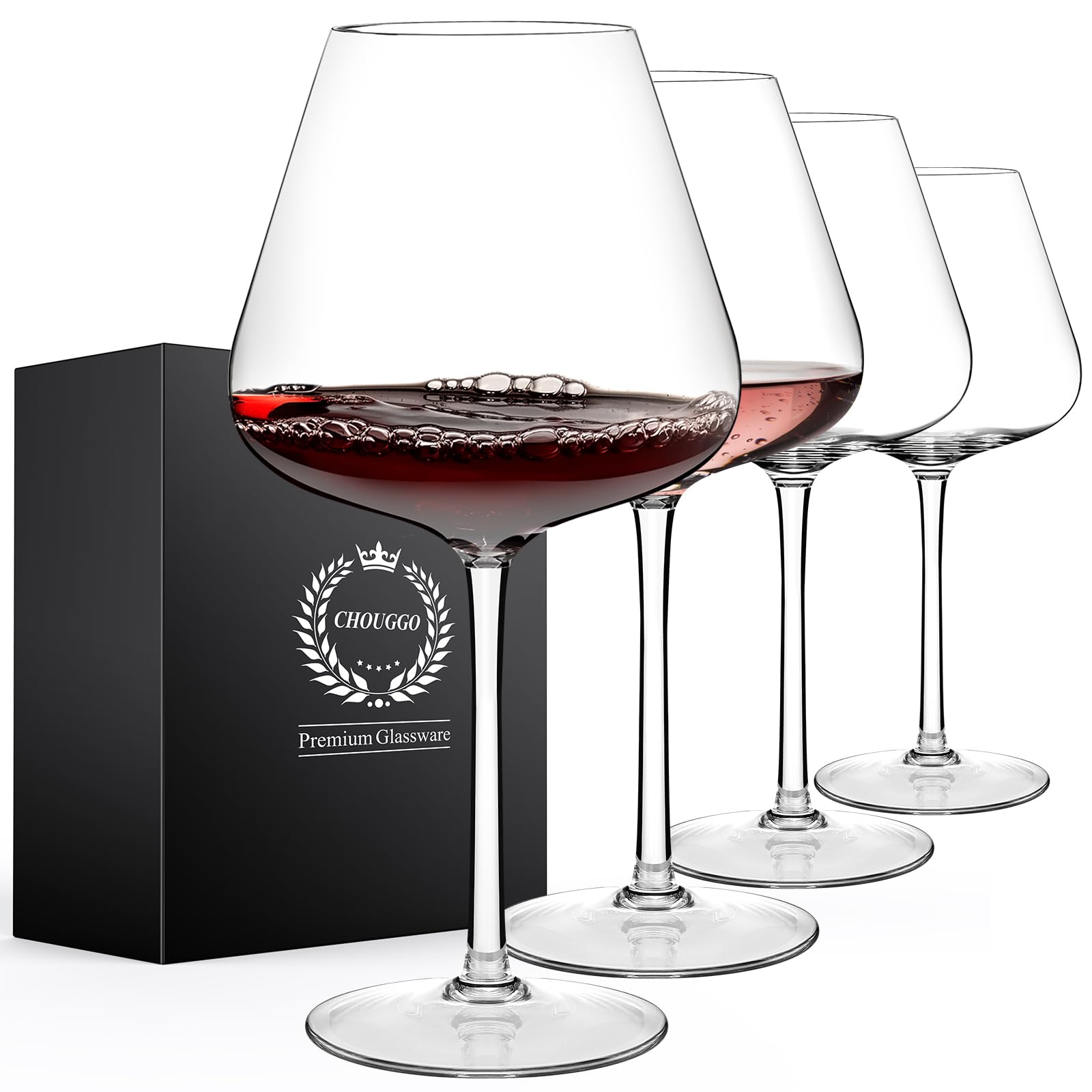 Chouggo 28oz wine glass pour; generous capacity enhances tasting flow