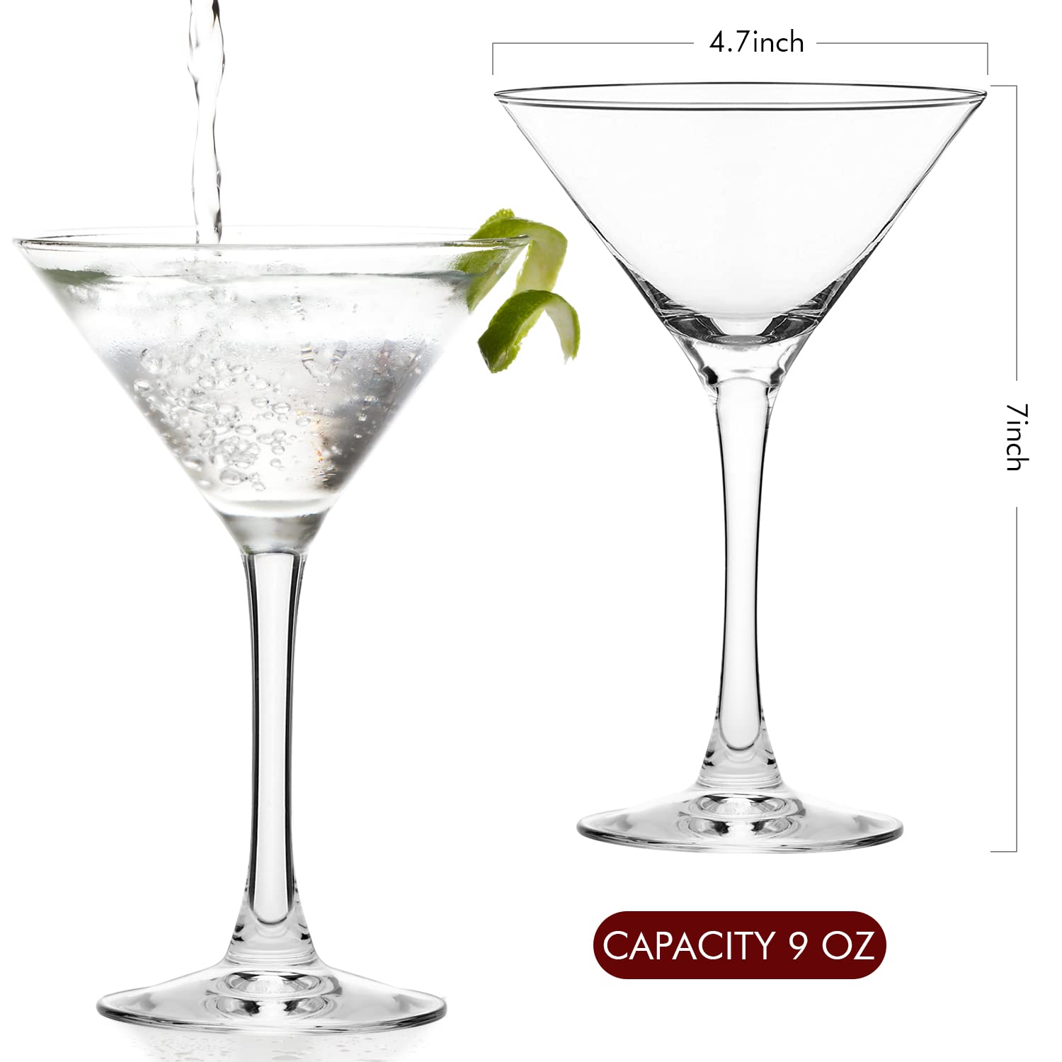 Chouggo luxury gift box with crystal martini glasses for gifting occasions