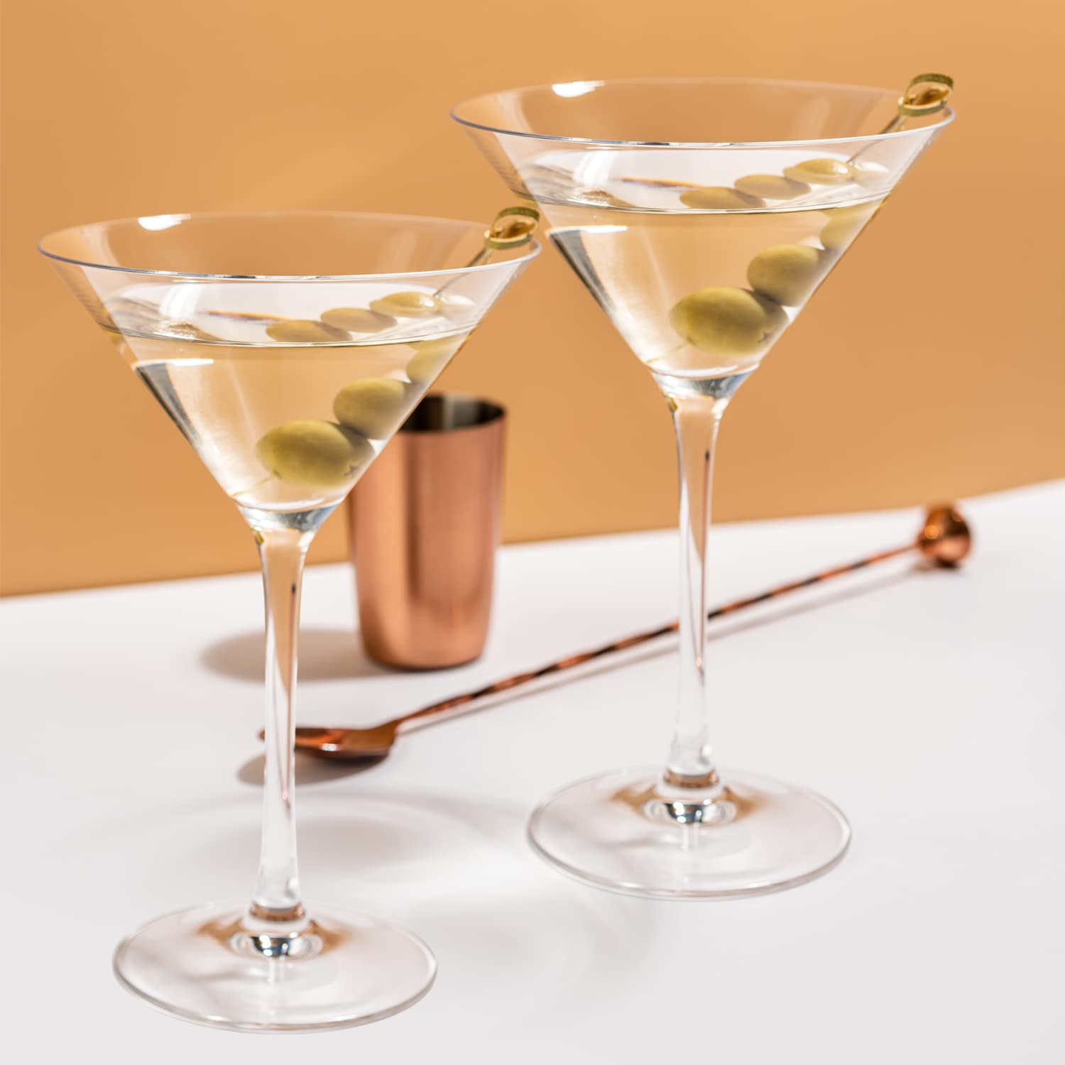 Chouggo handmade cocktail glasses with thin rims enhancing sipping experience