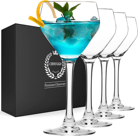 Chouggo Nick & Nora glasses set of 4 for elegant cocktails and refined martinis.