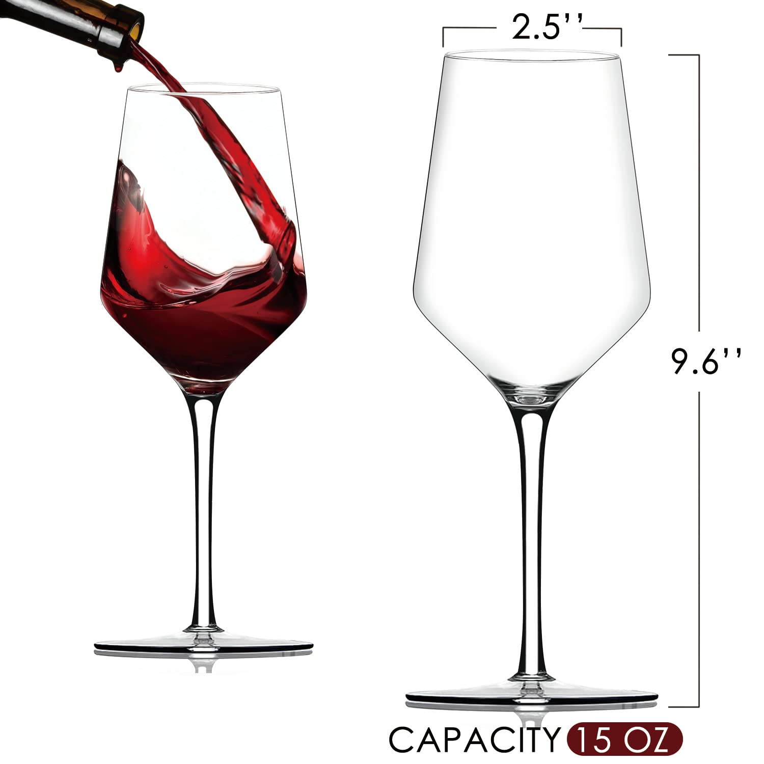 Chouggo crystal-clear glassware elevates elegant table settings