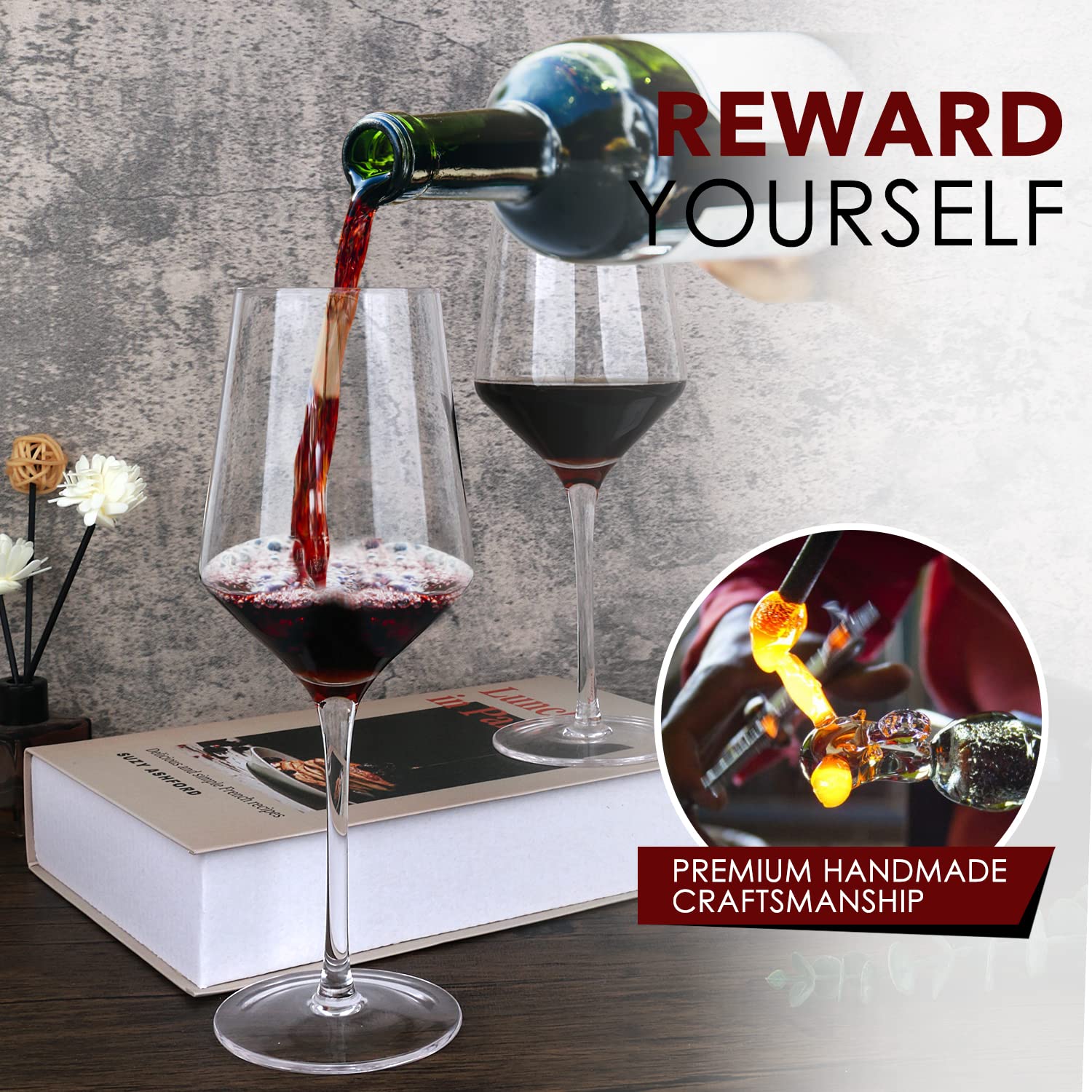 Chouggo 100 percent lead-free crystal for safe, bright pours