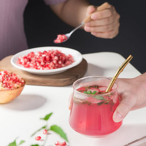 Compact and portable design fits small kitchens and on-the-go pomegranate prep