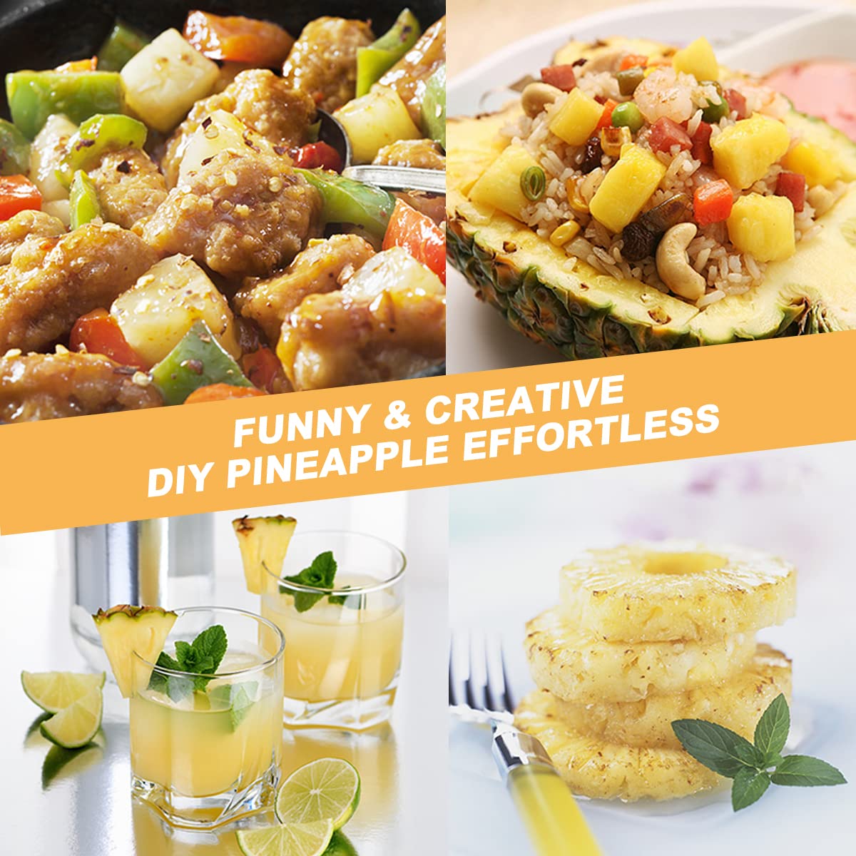 Choxila pineapple corer dishwasher-safe design ensures simple post-use cleaning.