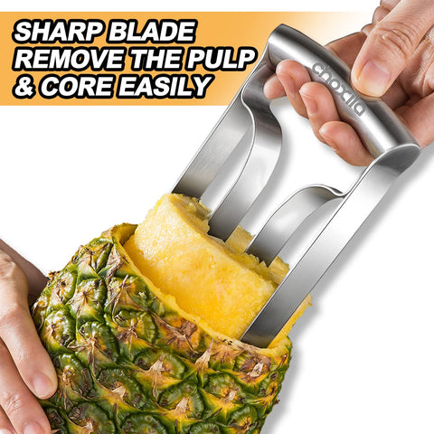 Choxila pineapple corer large stainless creates perfect slices for salads and bowls.