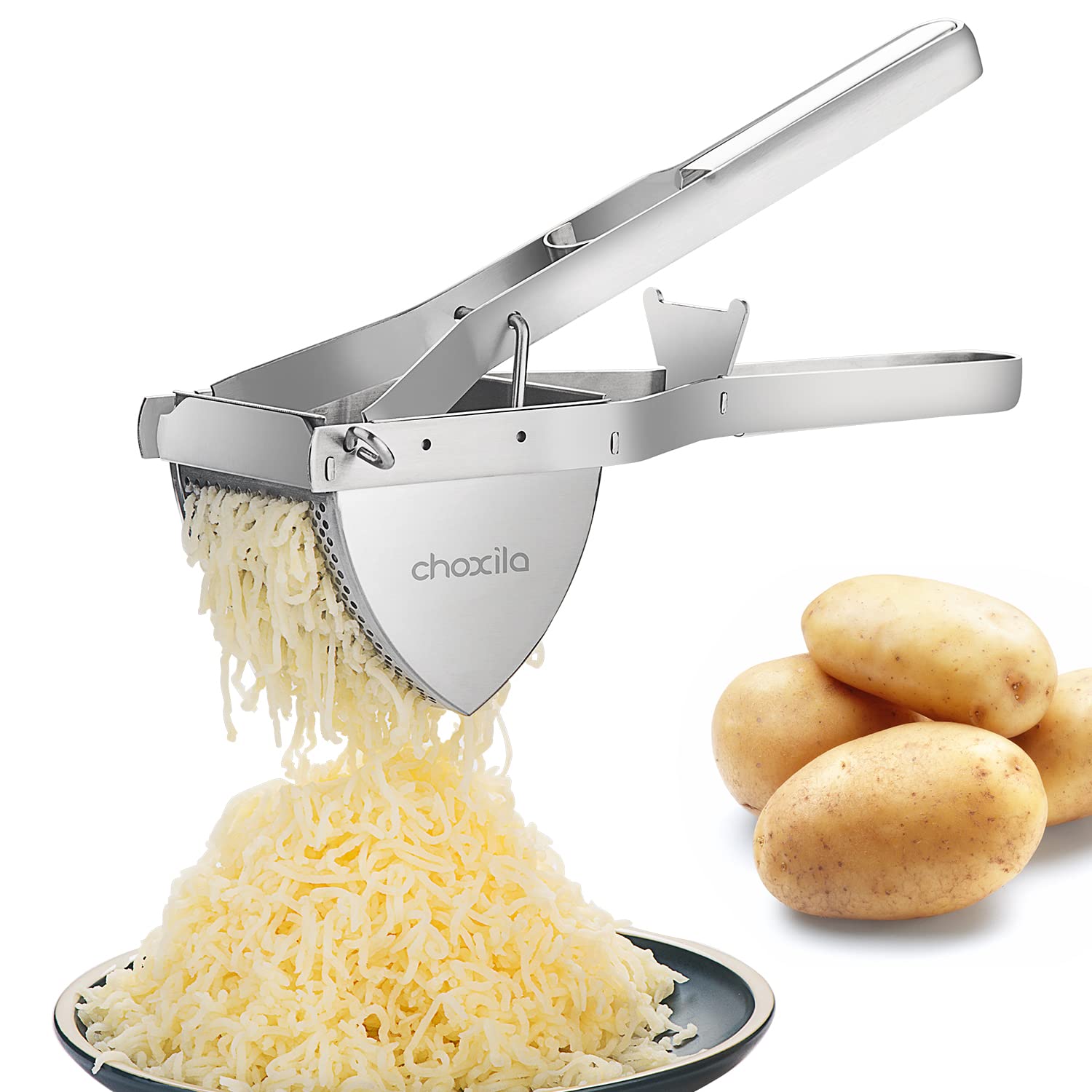 Choxila potato masher with detachable ricer for smooth mash