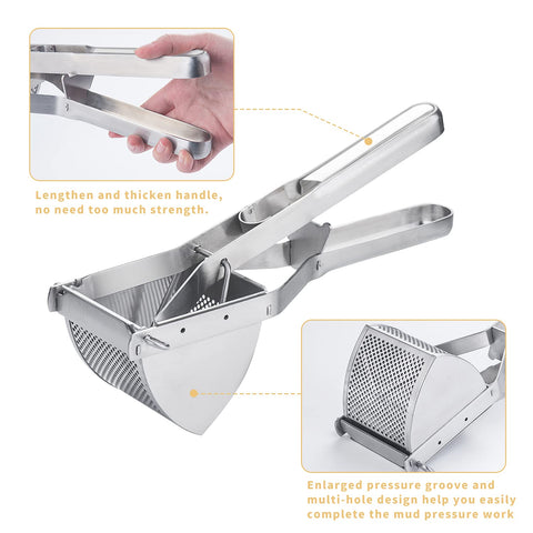Choxila stainless steel masher designed for easy cleaning