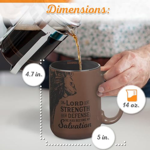 Christian Art Gifts 14 oz scripture mug ideal for coffee or tea