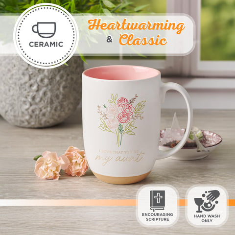 Christian Art Gifts mug features a large comfortable handle for easy, relaxed sipping.