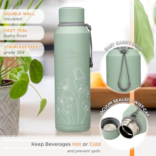Christian Art Gifts double-wall insulated bottle keeps drinks at the right temperature