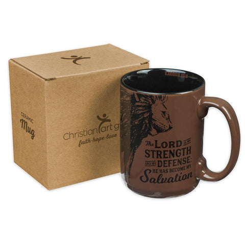 Wide mouth ceramic mug easy to clean after use